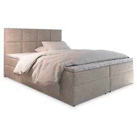 masseno Boxbett mit Bettkasten ¦ beige ¦ Maße (cm): B: 160 H: 98