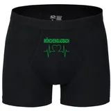 multifanshop Herren Boxer Short - Mönchengladbach - Herzschlag - Druck grün - Unterwäsche