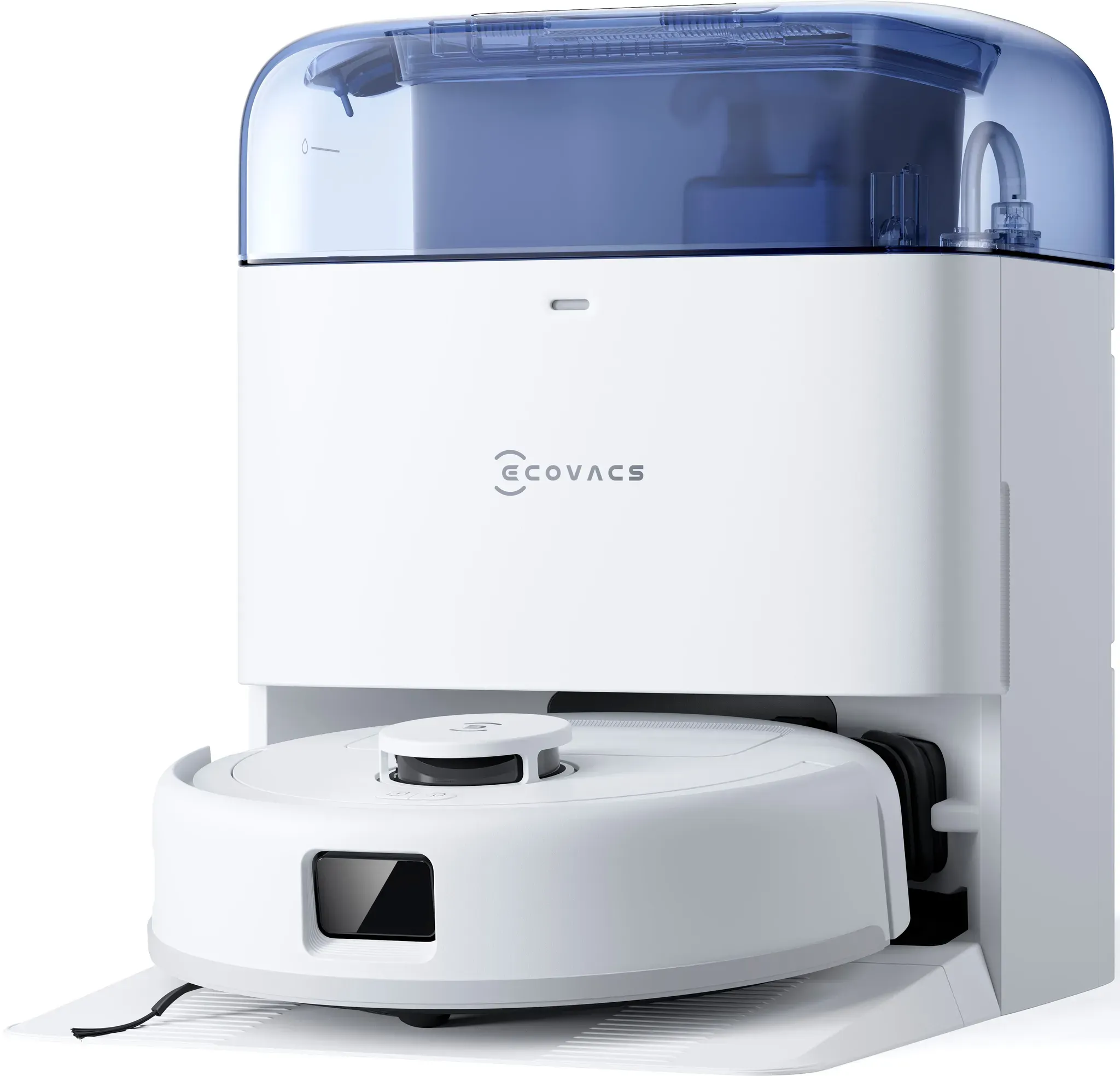 ECOVACS Nass-Trocken-Saugroboter "DEEBOT mini", blau, B:28,6cm H:9,98cm T:28,6cm, Saugroboter, Großartig klein und kraftvoll