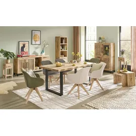 INTERHOME Drehsessel CHILL Textil 60 x 83 x 65 cm Beige drehbar