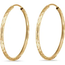 FAVS Creolen diamantiert Gelbgold 375 FAVS Paar