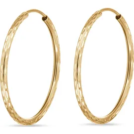 FAVS Creolen diamantiert Gelbgold 375 FAVS Paar