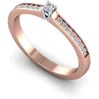 Verlobungsring VR05 585er Rot-/Weiflgold - 6756