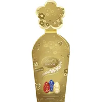 Lindt Schokolade LINDOR Ei Mix | 150 g | LINDOR Eier Milch, Weiß und Feinherb 45% mit unendlich zartschmelzender Füllung | Ostereier | Oster Schokolade | Schokoladengeschenk
