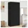 vidaXL Kleiderschrank 90 x 200 x 52 cm Schwarz/Eiche