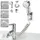 stoat STOAT®Waschbecken-Duschkopf, Handbrause-Set mit Schlauch und Duschkopfhalter und Wasserhahnspender, Handbrause für Waschbecken,waschbeckenbraus... - Silber/Weiß