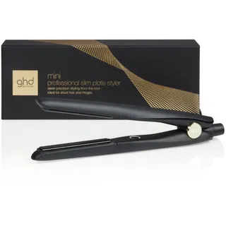 ghd mini Styler in Schwarz - schmales kleines Glätteisen mit High-Perfomance Keramikplatten - Präzises Sytling, optimale Stylingtemperatur von 185°C - Für Alle Haartypen