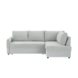 Ecksofa   Sasari , grau , Maße (cm): B: 228 H: 72 T: 161