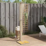 vidaXL Gartendusche Beige 50x55x224 cm Poly Rattan und Akazienholz