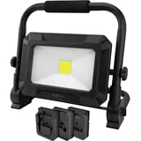Ansmann 1600-0713 LED Strahler FL50W 18V Powertool-Akkupacks, inkl. Adapterplatten Akkubetriebenes LED-Leuchtmittel, COB LED Strahler 50 W 4500 lm