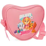 Joumma Paw Patrol Paw Patrol Believe in Yourself Umhängetasche, Rosa, 17 x 14,5 x 4 cm, Polyester, 1,68 l, Rosa, Talla única, Umhängetasche