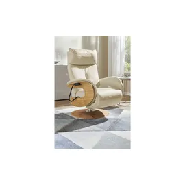 HIMOLLA Relaxsessel 7818 Leder 75 x 108 x 84 cm Weiß elektrisch