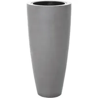 Vivanno Pflanzkübel Pflanzgefäß Blumenkübel Fiberglas City Beton-Optik Grau -