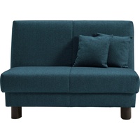 ell + ell Schlafsofa Enny, Liegefläche Breite 120 oder 140 cm, Liegehöhe 40 cm, Füße schwarz grün 125 cm x 100 cm