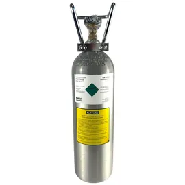 bietal Gaskartusche CO2 Kohlensäureflasche Flasche ALU BieTal® Getränke gefüllt 2 kg E290, 2 KG Kohlensäure für Lebensmittel nach E290 grau|silberfarben