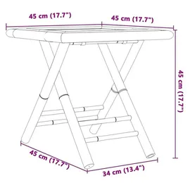 vidaXL Bistro-Set 3-tlg. Braun