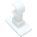 GARDINIA "für Caféhausstange Ø 12 mm", weiß, Ø:1,2cm, Gardinenstangenhalterungen, Serie Caféhausstange California Ø 10/12 mm