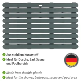 Wenko Badematte Indoor & Outdoor Grau 80 x 50 cm