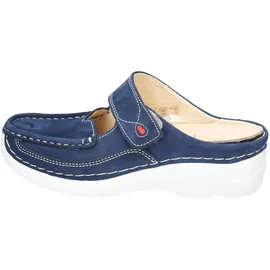 WOLKY Roll Slipper Antique für Damen, blau, Größe 37 EU