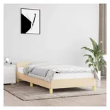 vidaXL Bettgestell 90 x 200 cm Creme