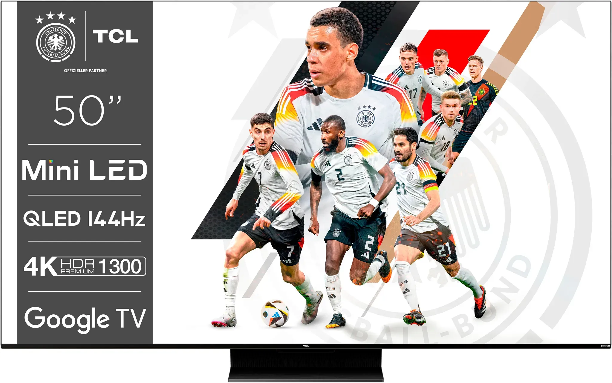 G (A bis G) TCL Mini-LED-Fernseher Fernseher schwarz