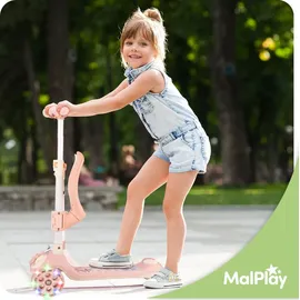 MalPlay Scooter mit Sitz Rosa