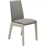 Stressless® Polsterstuhl Laurel, Low Back, Größe M, mit abgerundeten Beinen in Eiche gekalkt grau