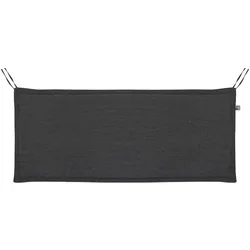 Bank-Auflage Unica 110 x 45 cm Stoff Grau Anthrazit