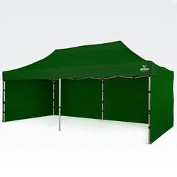 Pop up zelt 3x6m - mit 3 Wänden - Grün