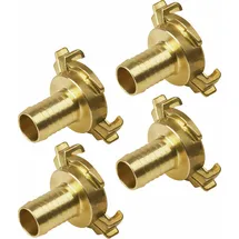 Meister Craft Schlauchstück Schnellkupplung 3/4 Zoll 40 mm gold
