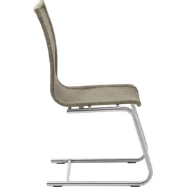 WK Wohnen »WK 7400« () Rundrohrgestell in Edelstahloptik, Vollgeflecht, 1er und 2er Set