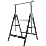 Stier Arbeitsbock Stahl 82 - 130 cm schwarz