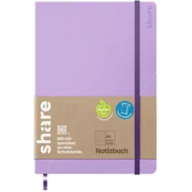 Share Notizbuch A5 dotted lavendel