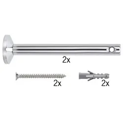 Seilsystem Montageset Umlenker/Abhängung Chrom