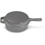 Echtwerk Kochtopfset, Grau, Metall, 2-teilig, 2,5 L,2,5 L, rund, backofengeeignet, leichte Reinigung,backofengeeignet, Kochen, Töpfe, Topfsets