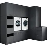 laundreezy Mehrzweckschrank-Set 253 x 238 x 68 cm Grau
