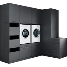 laundreezy Mehrzweckschrank-Set 253 x 238 x 68 cm Grau