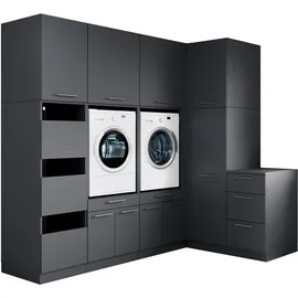 laundreezy Mehrzweckschrank-Set 253 x 238 x 68 cm Grau