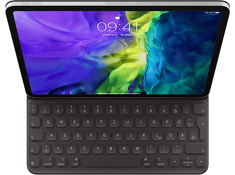 APPLE Smart Keyboard Folio, Apple, iPad Pro 11" (1., 2., 4. Generation), Air (4., 5. Generation) Tastatur Schwarz