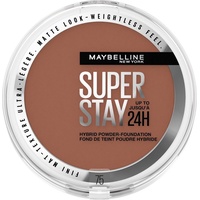 Maybelline New York 2-in-1 Puder Make-Up, Wasserfest und mattierend mit hoher Deckkraft, Super Stay Hybrides 75