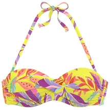 s.Oliver Bikini-Top Damen Gelb/Mehrfarbig 36 Cup A