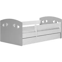 Raumhirsch furniture Kinderbett, Grau, Holzwerkstoff, Holzwerkstoff, 1 Schubladen, 80x140