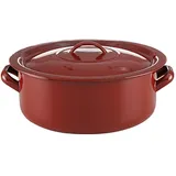 Quid 22 cm Classic QD Kochtopf mit Deckel, Legierter Stahl, braun, 22CM