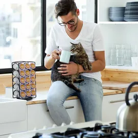 Relaxdays Kapselhalter für 30 Kapseln