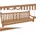 deluke TABEL Teak 3-Sitzer
