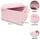 Lifeney Aufbewahrungsbox 2er Set rosa Stern 37 x 25 x 21 cm rosa