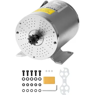 Vevor 1800 W elektrischer bürstenloser Gleichstrommotor, 48 V 4500 U/min Go-Kart-Elektromotor, elektrischer Dirtbike-Motor für E-Bike, Motorrad, Roller, Heimwerker