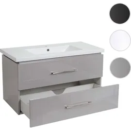 Mendler Waschbeckenunterschrank HWC-D16 91,5 x 54 x 46 cm Grau