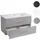 Mendler Waschbeckenunterschrank HWC-D16 91,5 x 54 x 46 cm Grau
