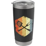 Retro Kochutensilien Koch Kochkunst Doppelwandiger Edelstahl-Thermobecher